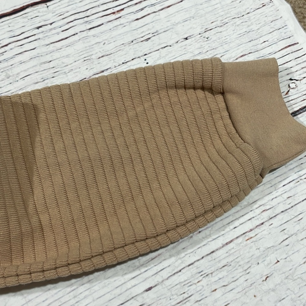 NWT The Range Tan Ripple Ottoman Raglan Sweatshirt - Picture 8 of 9